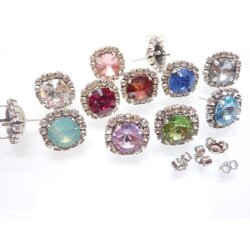 Stud Earring setting for Swarovski Crystals 1088 or 1122,...
