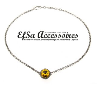 Ketten Fassung fr 14 mm Rivoli Swarovski Stein