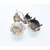 Earring setting for 6 mm Chatons Swarovski Crystals and 4470, 12 mm