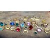 Earring setting for 18x13 mm Oval Swarovski Crystals