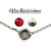 necklace setting for 12 mm Rivoli Swarovski Crystals