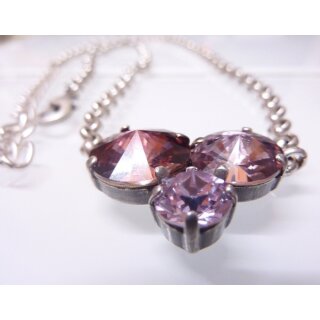 Ketten Fassung fr 8 mm Chatons, Rivoli Swarovski Stein und 1122, 12+14 mm