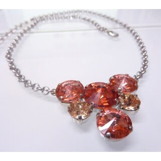 Ketten Fassung fr 8 mm Chatons, Rivoli Swarovski Stein und 1122, 12+14 mm