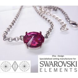 necklace setting for 14 mm Rivoli Swarovski Crystals