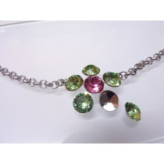 Ketten Fassung fr 8 mm Chatons Swarovski Stein