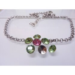 necklace setting for 8 mm Chatons Swarovski Crystals