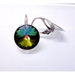 Earrings 925 Silver for Swarovski No. 1122, 14 mm - 5 pairs