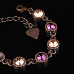 Bracelet setting for 8 mm Chatons Swarovski Crystals