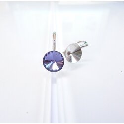 Earrings 925 Silver/Rhodium for Swarovski No. 1122, ss39...