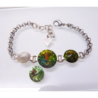 Armband Fassung fr 10 mm Rivoli Swarovski Stein und 14 mm