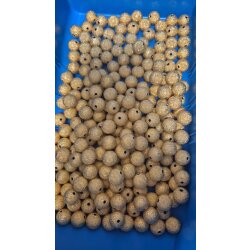 Gold Plated Stardust Brass Beads, Round Jewelry Beads 6 mm 8 mm 12 mm, Textured Beads for Jewelry Making