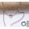 necklace setting for 12 mm Cushion Square Swarovski Crystals