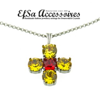 Ketten Fassung fr 8 mm Chatons, Rivoli Swarovski Stein