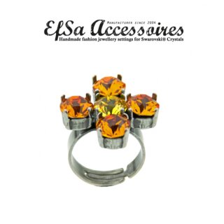 Ring Fassung fr 8 mm Chatons, Rivoli Swarovski Stein