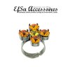 Ring setting for 8 mm Chatons or Rivoli Swarovski Crystals