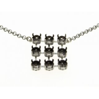 Ketten Fassung fr 8 mm Chatons Swarovski Stein