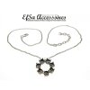 necklace setting for 8 mm Chatons and 12 mm Rivoli Swarovski Crystals