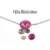 necklace setting for 8 mm Chatons and 8 und 14 mm Rivoli Swarovski Crystals