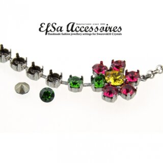 necklace setting for 4, 6 and 8 mm Chatonsi Swarovski Crystals