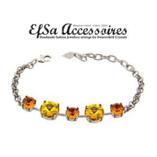 Armband Fassung fr 8 mm und 12 mm Chatons, Rivoli Swarovski Steine