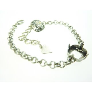 Armband Fassung fr 12 mm Cushion Square Swarovski Stein