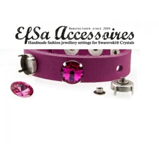 Schraubfassungen für 14 mm Rivoli Swarovski Stein - 10...