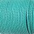 1 m turquoise Mint green, braided Leather 4 mm