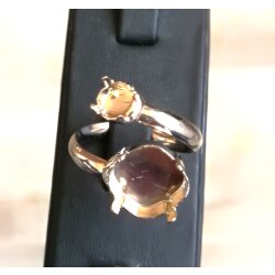 Ring Setting for 12 mm and 6 mm Cushion Fancy, Chatons...