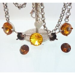 necklace setting for 8 mm Chatons Swarovski Crystals and...