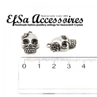 10 Lady Totenkopf Anhnger, Silber Charms