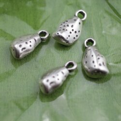 5 metal Pendants, sand sack charm, sand bag charm