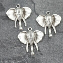 5 Elephant head Pendants
