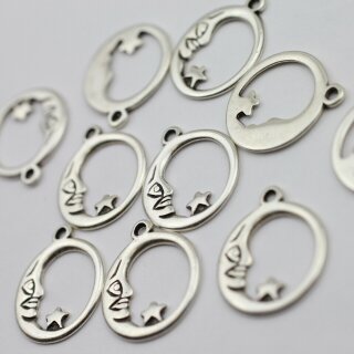 10 Halbmond & Stern Charms, Anhnger