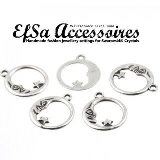 10 Halbmond & Stern Charms, Anhnger