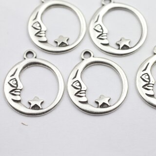 10 Halbmond & Stern Charms, Anhnger