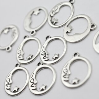 10 Halbmond & Stern Charms, Anhnger