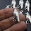 10 Silber Bird Connector Charms