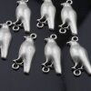 10 Silber Bird Connector Charms