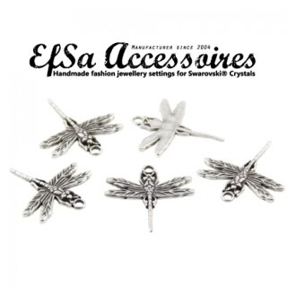10 Libellen Anhnger, Charms, silber