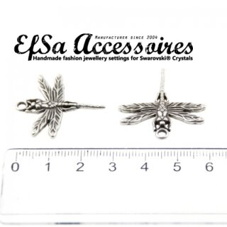 10 Libellen Anhnger, Charms, silber