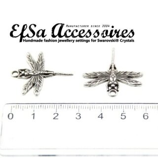 10 Libellen Anhnger, Charms, silber