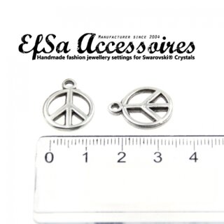 10 Peace Charm Anhnger
