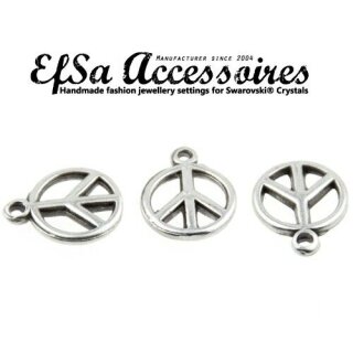 10 Peace Charm Anhnger
