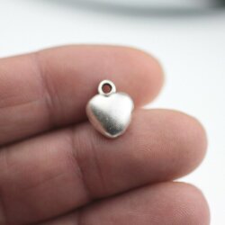 10 Heart Charms, Pendants