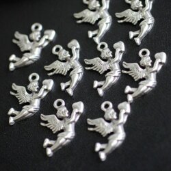 10 Little Cupid Charms, Pendants