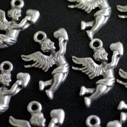 10 Little Cupid Charms, Pendants