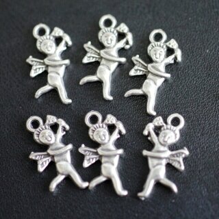 10 Little Cupid Charms, Pendants