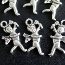 10 Little Cupid Charms, Pendants