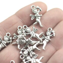 10 Little Cupid Charms, Pendants