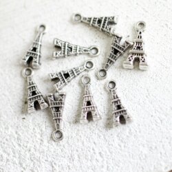 20 Eiffel Tower Charms, Pendants